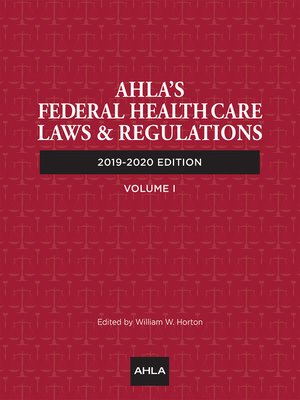 cover image of AHLA's Federal Health Care Laws & Regulations (Members)